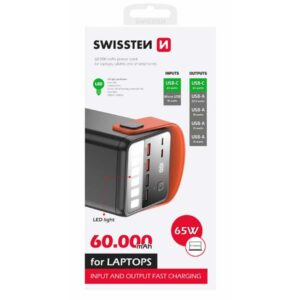 Swissten Power Line powerbanka 60000 mAh 65 W
