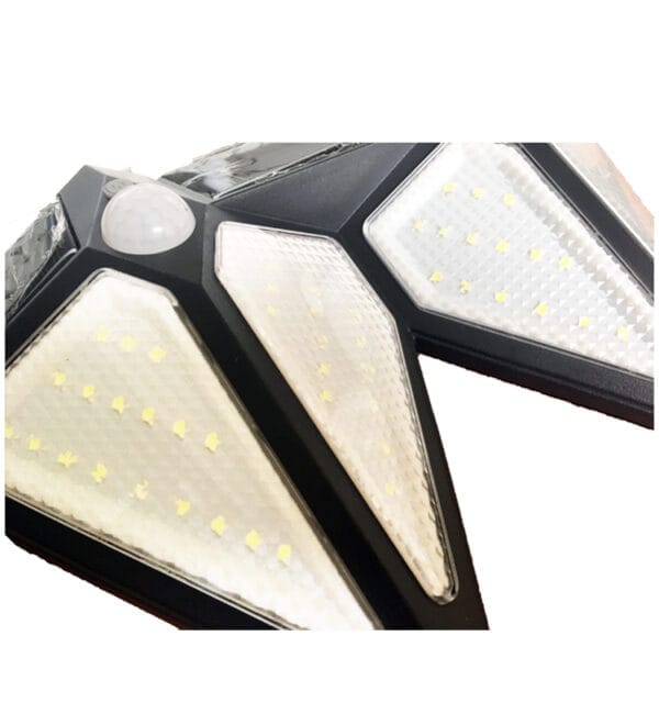Solárna dvojitá nástenná lampa so snímačom pohybu