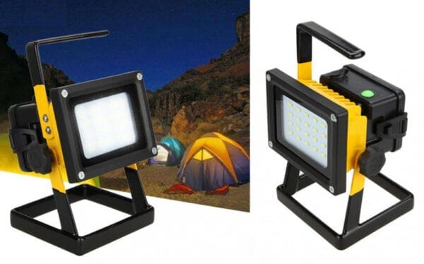 Prenosný LED reflektor na batérie 30 W