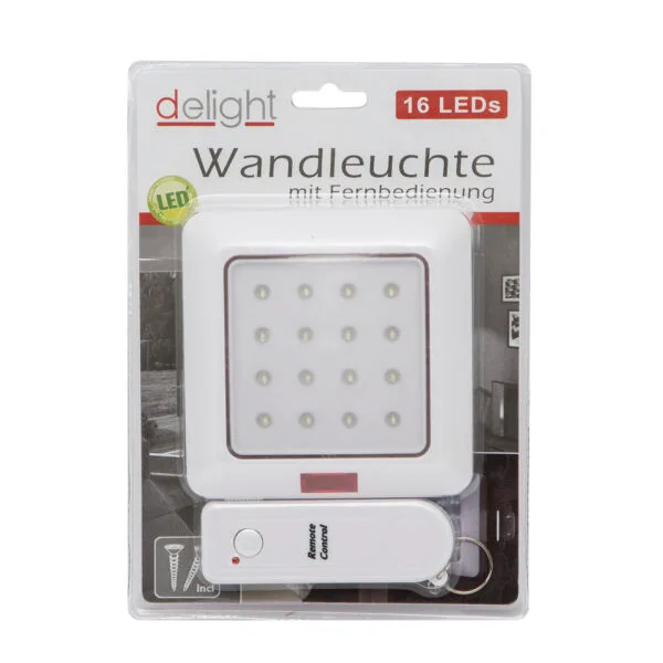 Lampa na stenu s diaľkovým ovládaním -  na batérie