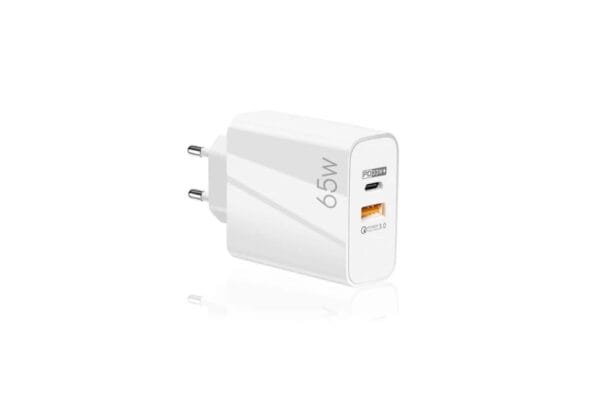 AC adaptér s USB-C + USB vstupom 65 W