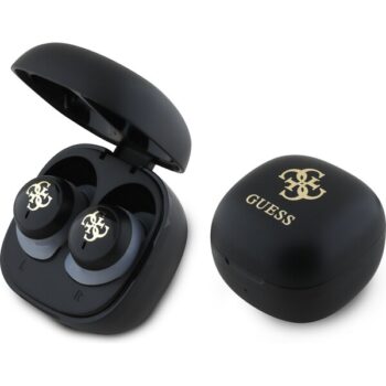 Guess 4G Logo Mini TWS bezdrôtové slúchadlá čierna