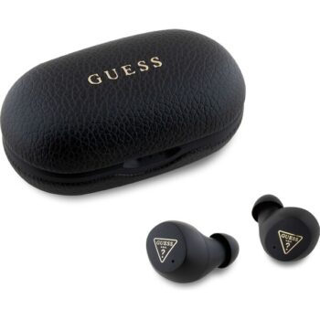 Guess PU Grained ENC TWS bezdrôtové slúchadlá čierna