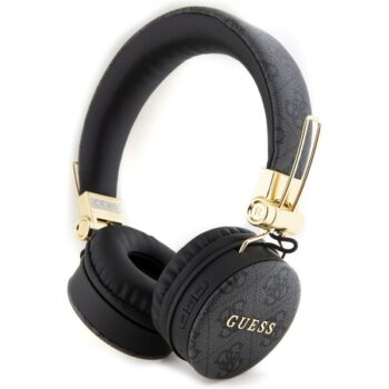 Guess PU 4G Metal Logo Bluetooth slúchadlá čierna