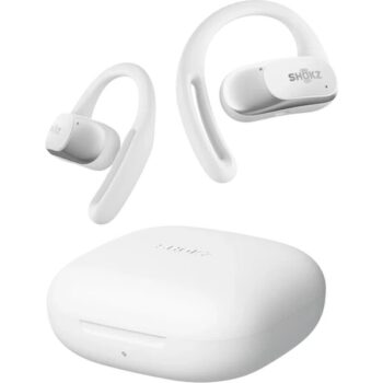 Shokz OpenFit Air Bluetooth slúchadlá biela