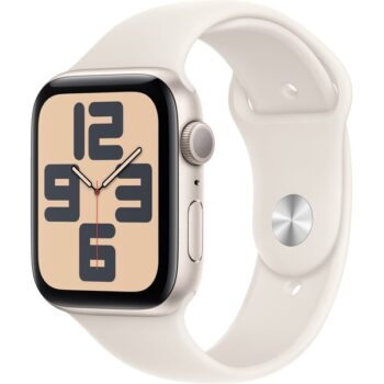 Apple Watch SE (2024) 40mm Hviezdne biely hliník s hviezdne bielym športovým remienkom S/M