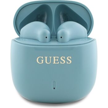 Guess Printed Classic Logo TWS bezdrôtové slúchadlá modrá