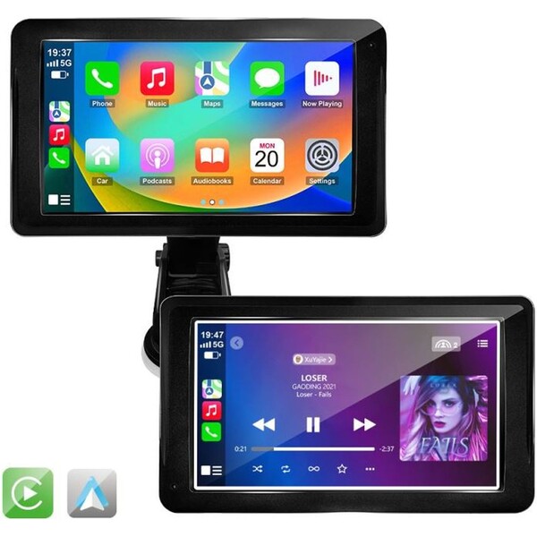 Technaxx CarPlay&Android Auto 7" dotykový bezdrôtový displej