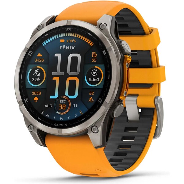 Garmin Fenix 8 AMOLED Sapphire 47 mm oranžové
