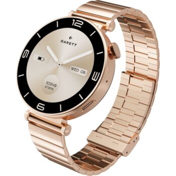 Garett Smartwatch ružovo zlatá pevná oceľ