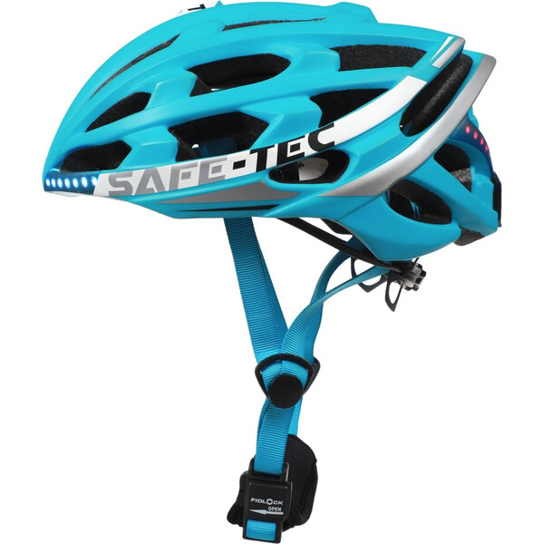 Safe-Tec TYR 2 múdra helma na bicykel M (55cm - 58cm) tyrkysová