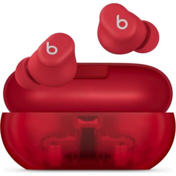 Apple Beats Solo Buds priehľadná červená