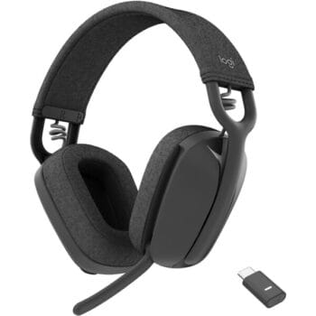 Logitech Zone Vibe bezdrôtové slúchadlá šedá
