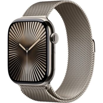 Apple Watch Series 10 Cellular 42mm Prírodný titán s prírodným milánskym ťahom