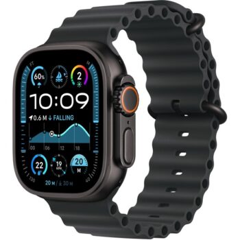 Apple Watch Ultra 2 (2024) 49mm Čierny titán s čiernym oceánskym remienkom