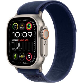 Apple Watch Ultra 2 (2024) 49mm Prírodný titán s modrým trailovým ťahom M/L