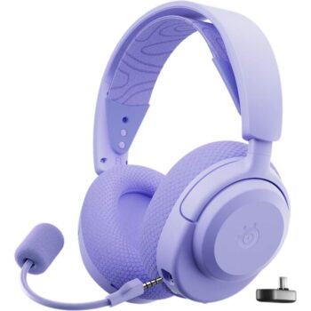 SteelSeries Arctis Nova 3P bezdrôtové herné slúchadlá fialová