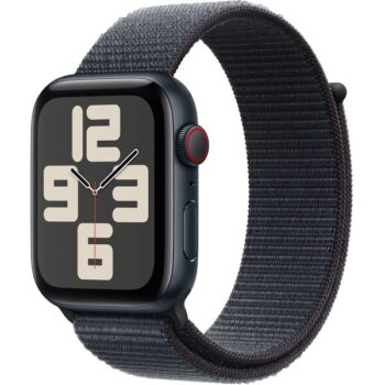 Apple Watch SE (2024) Cellular 44mm Temne atramentový hliník s atramentovo prevliekacím remienkom