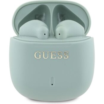 Guess Printed Classic Logo TWS bezdrôtové slúchadlá zelená