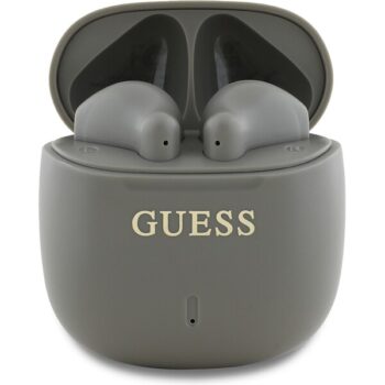 Guess Printed Classic Logo TWS bezdrôtové slúchadlá béžové